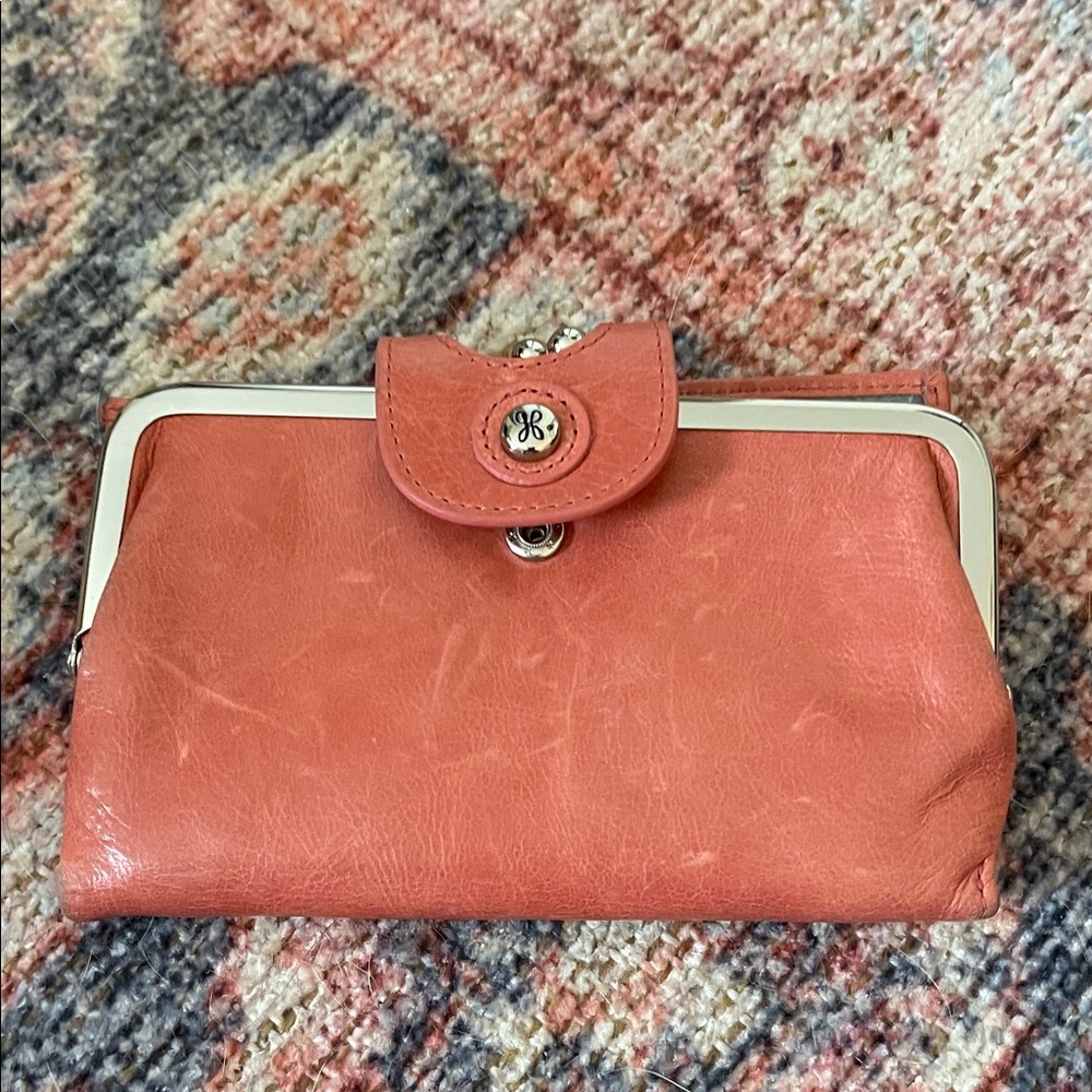 HOBO Coral Leather Clutch Wallet
